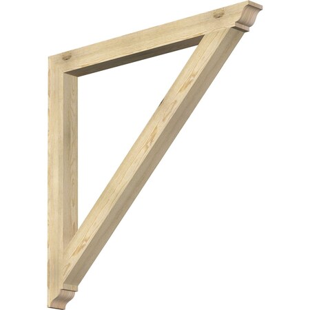 Ekena Millwork Traditional Traditional Rough Sawn Bracket, Douglas Fir, 4"W x 48"D x 48"H BKT04X48X48TRA01RDF